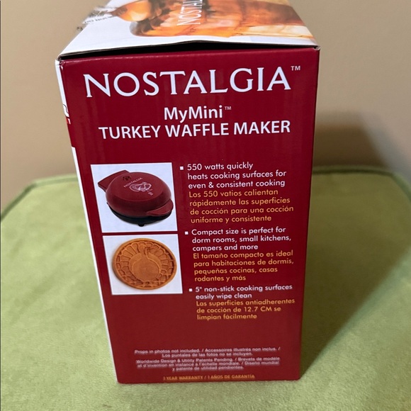 Nostalgia MyMini Turkey Waffle Maker - Picture 11 of 13